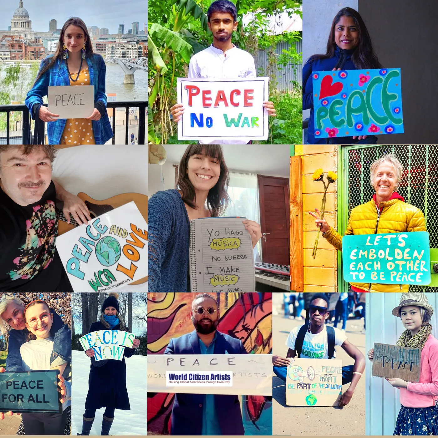 World Citizen Artists peace campaign